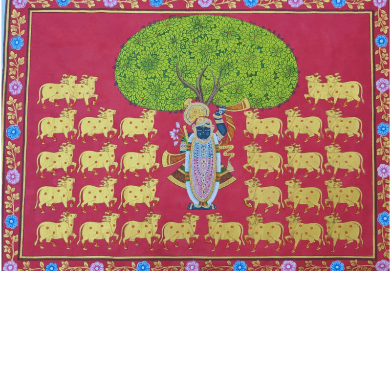 Shrinathji with Cows – Pichwai Painting